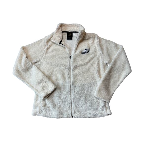 NFL Juniors/WOMENS Zip up FLEECE, MED (7-9); Fuzzy & Warm!! Philadelphia Eagles - Picture 1 of 11